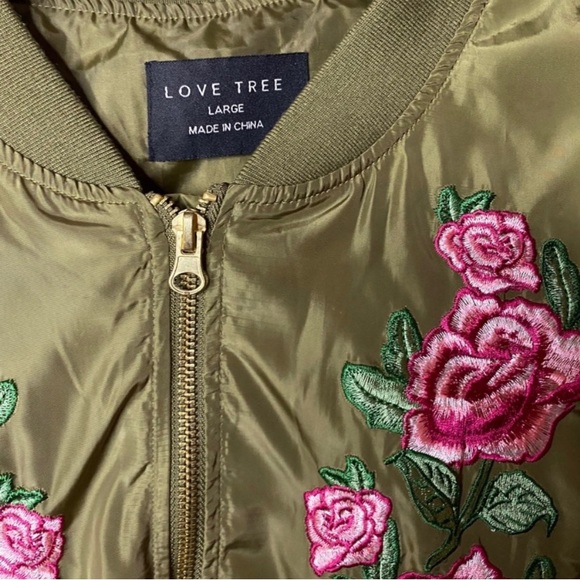Gorgeous Floral Embroidered Bomber Jacket - Picture 2 of 7